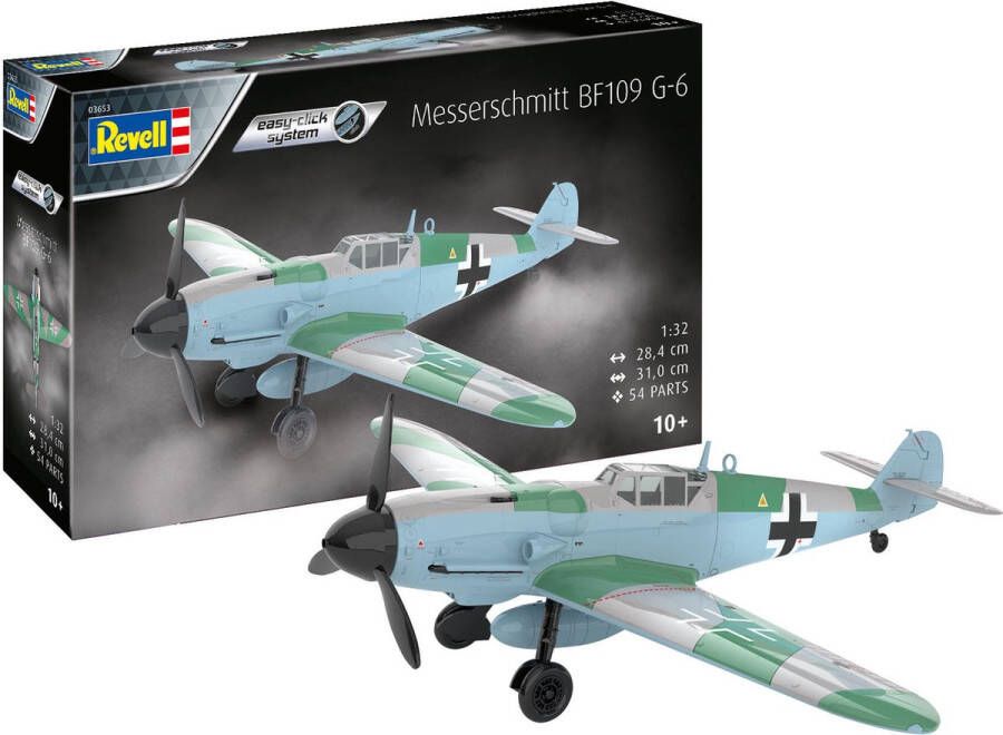 Revell 1:32 63653 Messerschmitt Bf109G-6 Easy click system Model Set Plastic Modelbouwpakket
