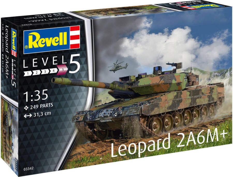 Revell 1:35 03342 Tank Leopard 2 A6M+ Plastic Modelbouwpakket