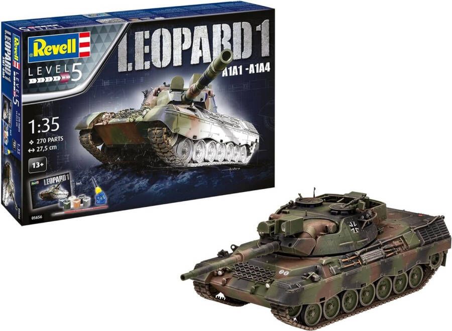 Revell 1:35 05656 Leopard 1 A1A1-A1A4 Tank Geschenkset Plastic Modelbouwpakket