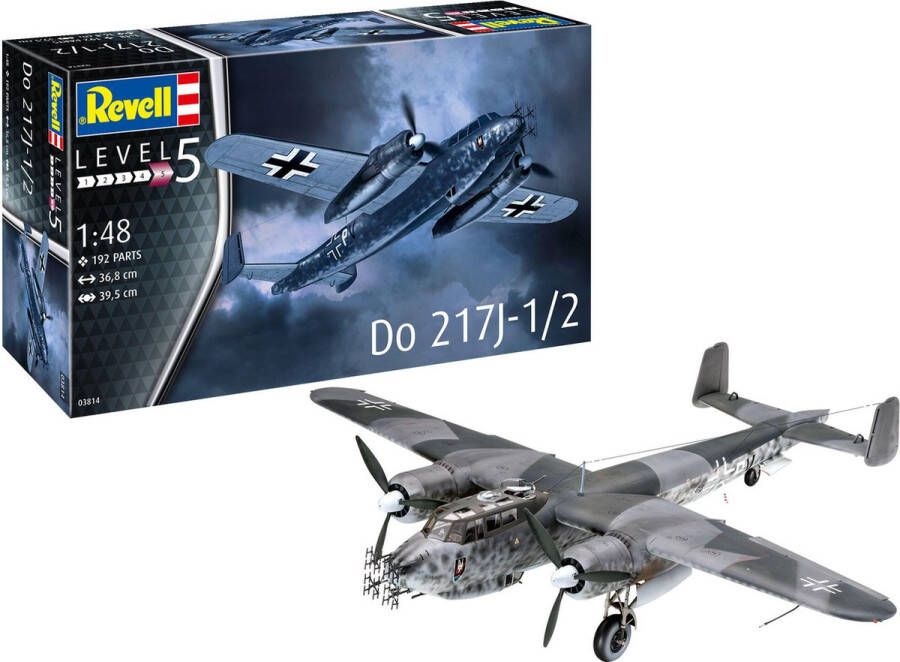 Revell 1:48 03814 Do 217J-1 2 Plane Plastic Modelbouwpakket