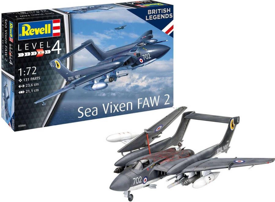 Revell 1:72 03866 Sea Vixen FAW 2 70th Anniversary Plastic Modelbouwpakket