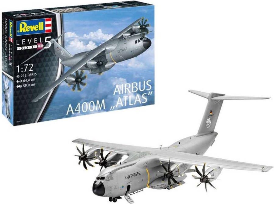 Revell 1:72 03929 Airbus A400M Luftwaffe (Atlas) Plastic Modelbouwpakket