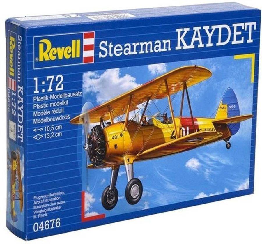 Revell 1:72 04676 Stearman KAYDET Plastic Modelbouwpakket