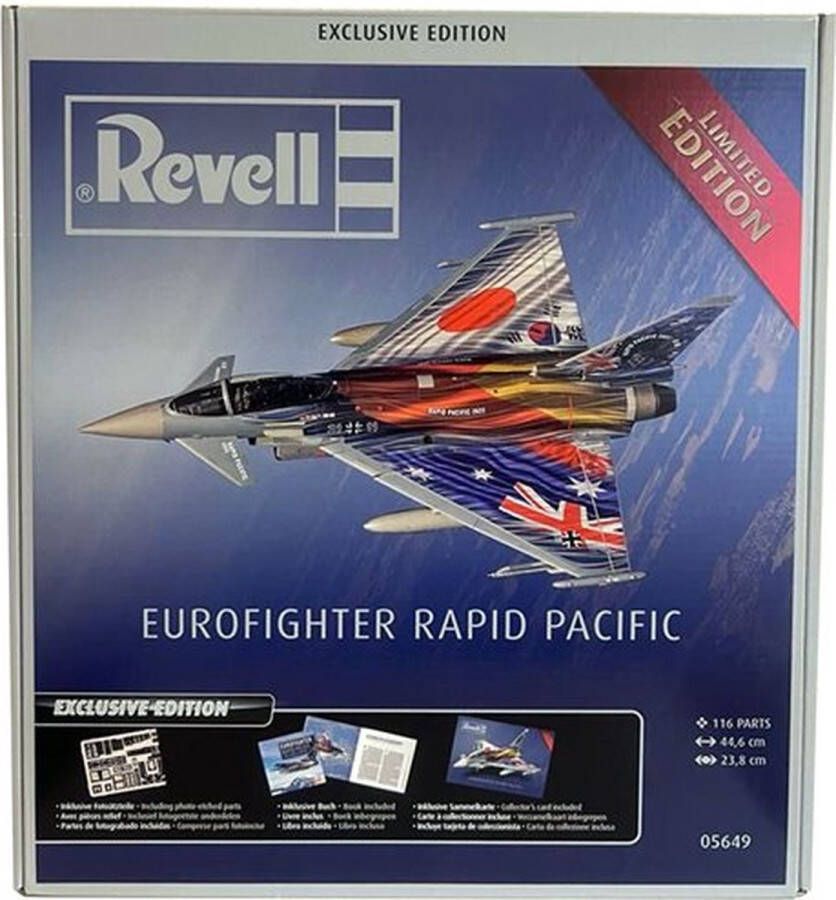 Revell 1:72 05649 Eurofighter Rapid Pacific Platinum Edition Geschenkset Plastic Modelbouwpakket