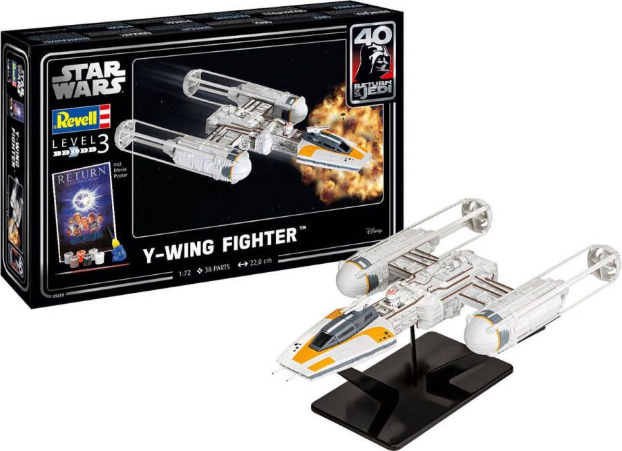 Revell 1:72 05658 Y-wing Fighter Star Wars Geschenkset Plastic Modelbouwpakket