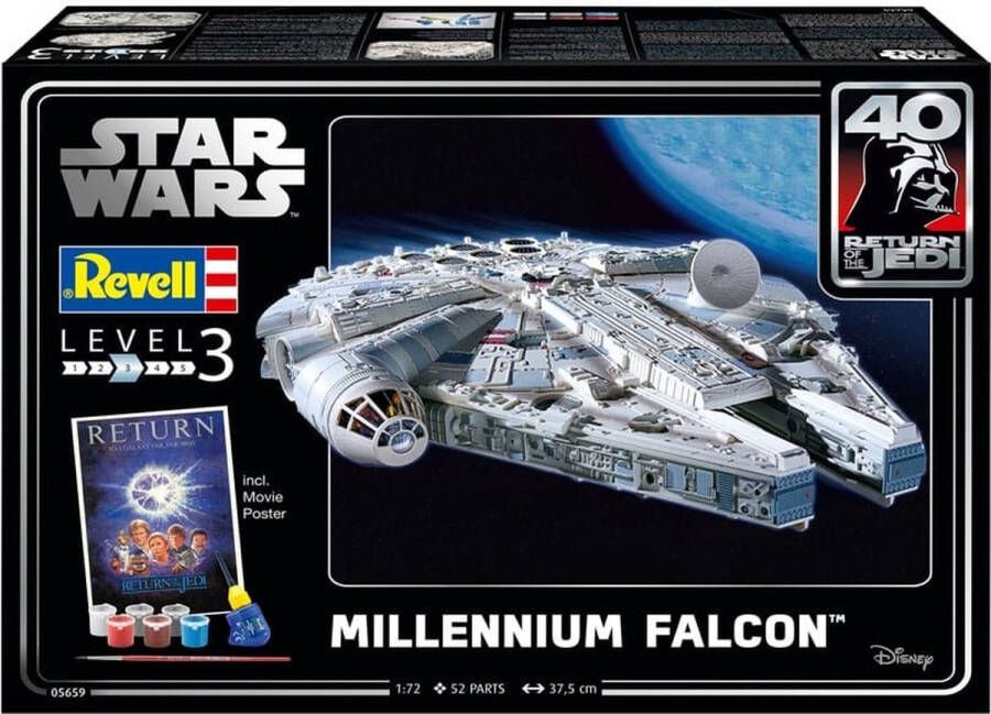 Revell 1:72 05659 Millennium Falcon Star Wars Geschenkset Plastic Modelbouwpakket