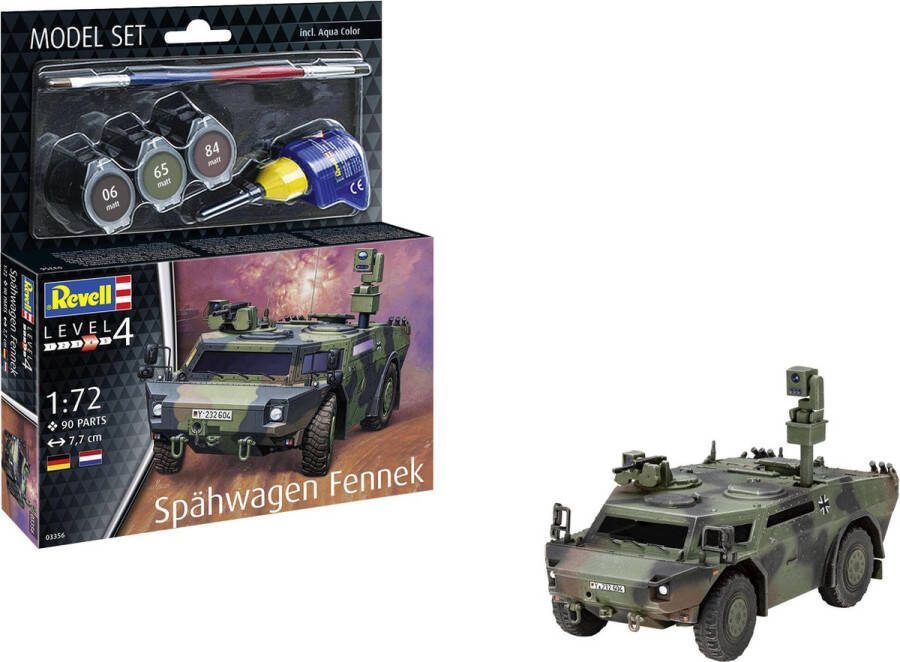 Revell 1:72 63356 Spähwagen Fennek Model Set Plastic Modelbouwpakket