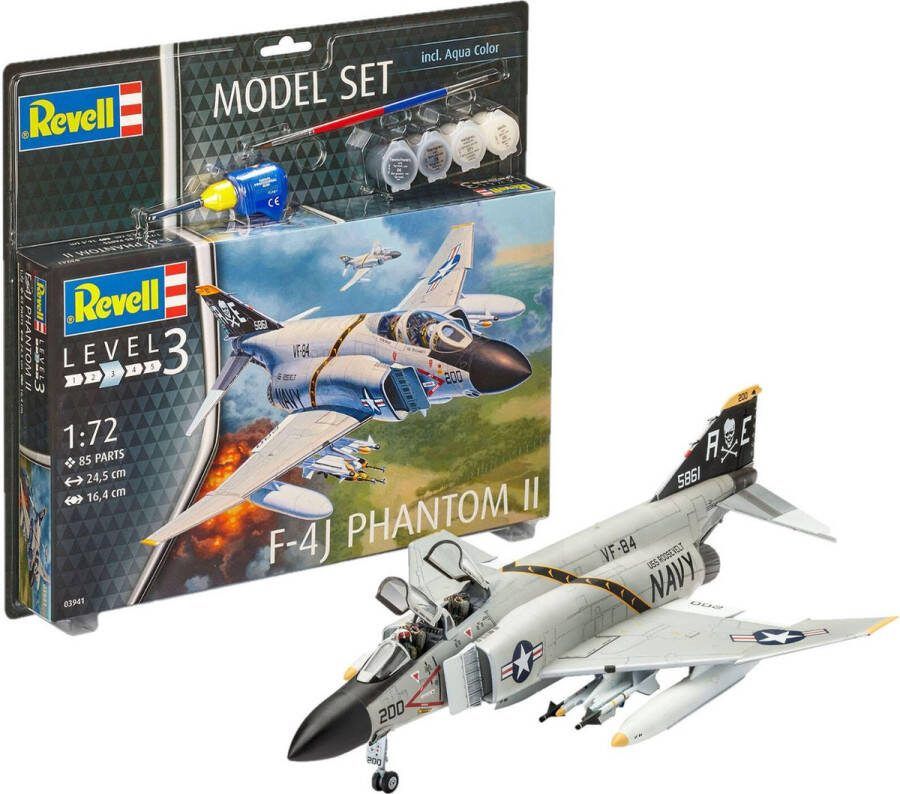 Revell 1:72 63941 F-4J Phantom II Model Set Plastic Modelbouwpakket