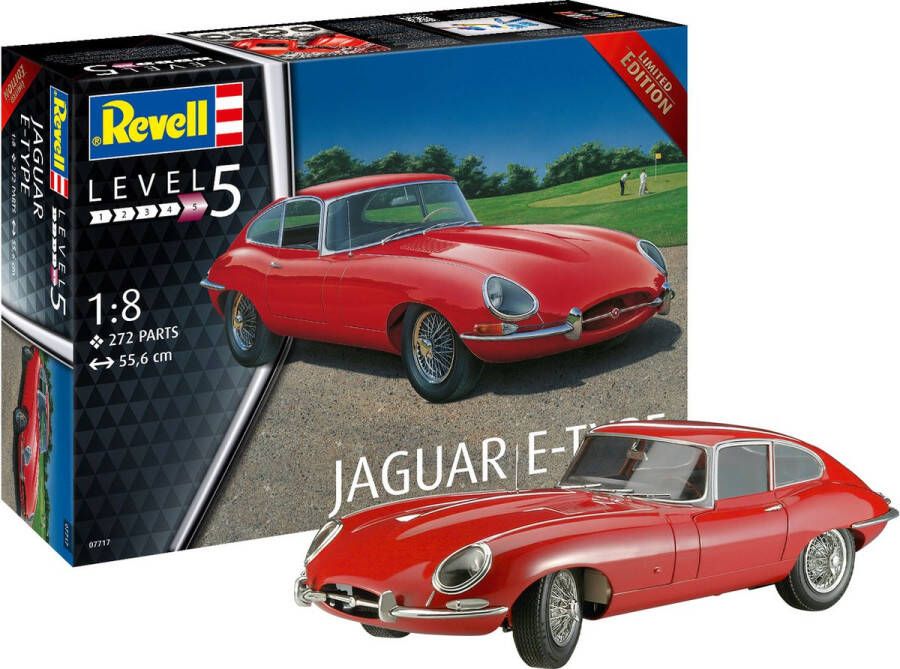 Revell 1:8 07717 Jaguar E-Type Oldtimer Plastic kit