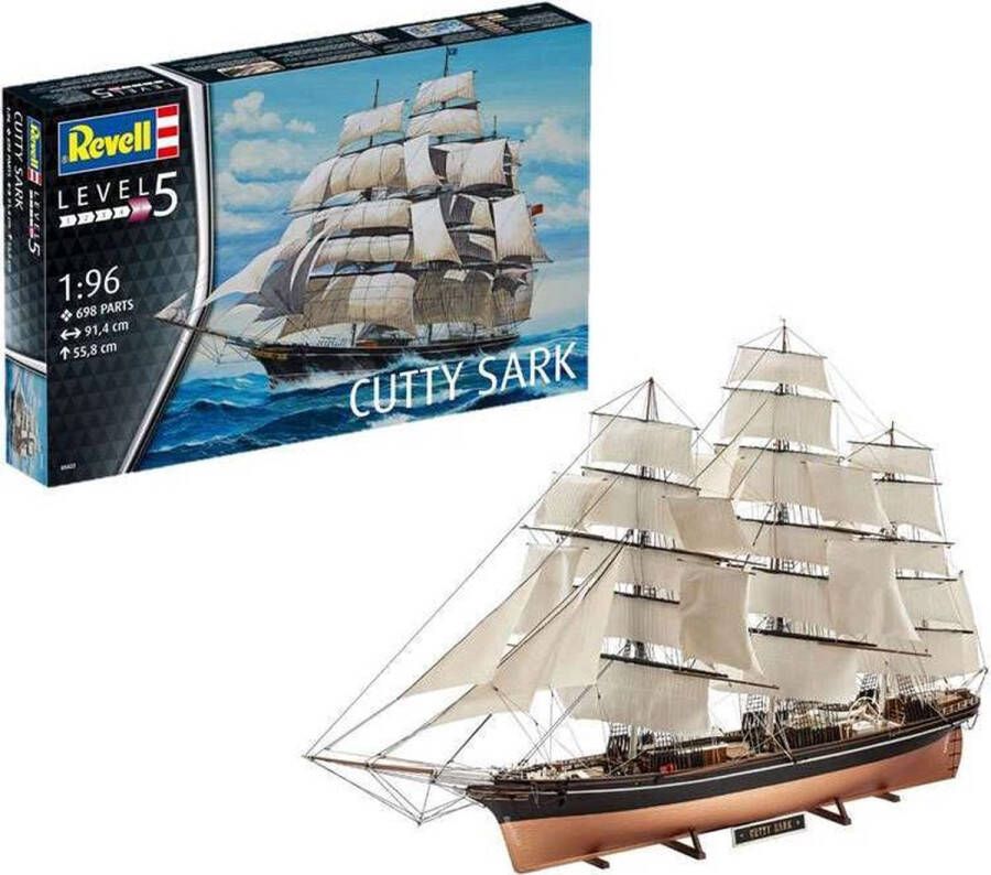 Revell 1:96 05422 Cutty Sark Boat Plastic Modelbouwpakket