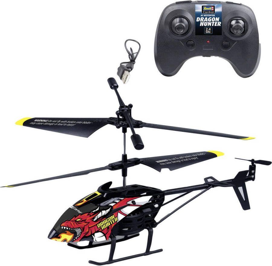 Revell 23990 RC Helikopter Dragon Hunter Zwart 2 4GHz RC Model Kant en Klaar