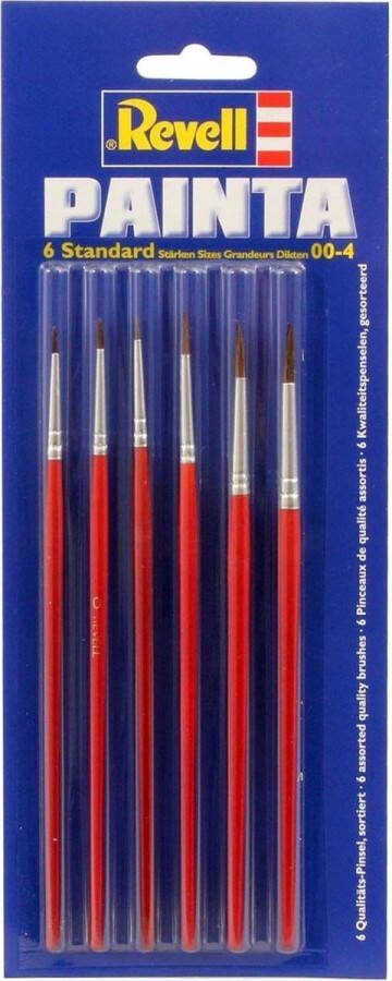 Revell 29621 Painta Standard Penselen (6 pc) Pense(e)l(en)