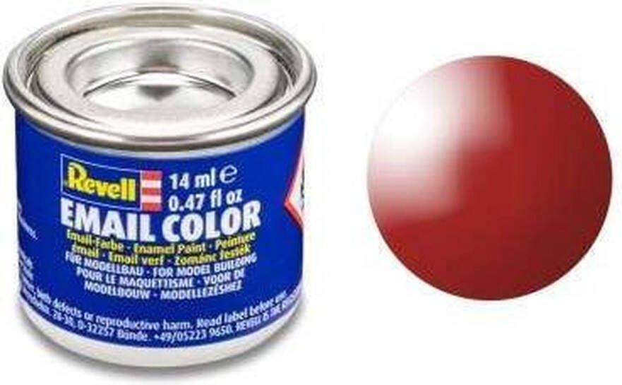 Revell #31 Fire Red Gloss RAL3000 Enamel 14ml Verf potje