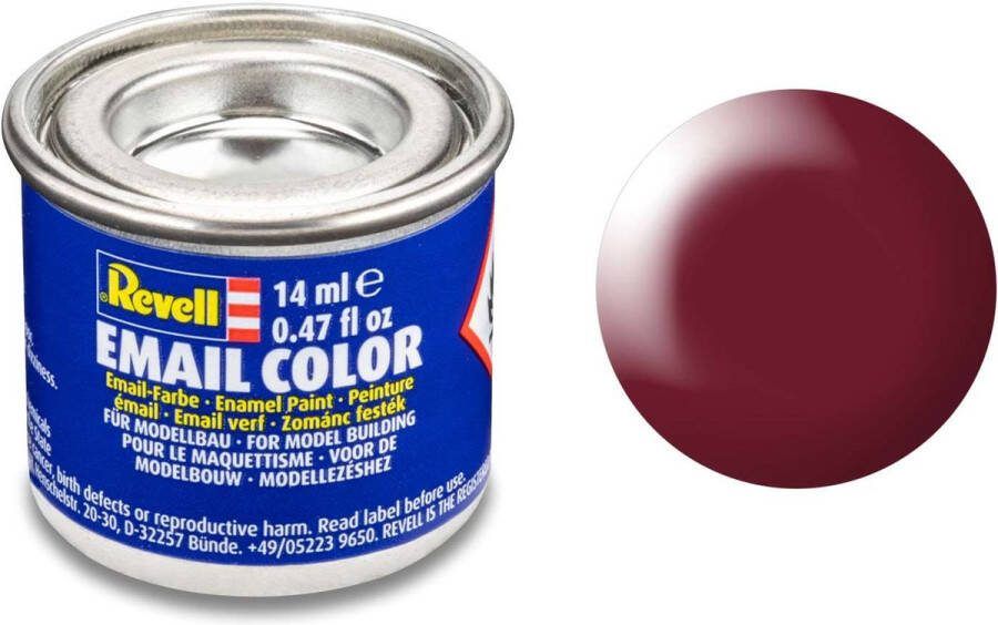 Revell #331 Purple Red Satin RAL3004 Enamel 14ml Verf potje