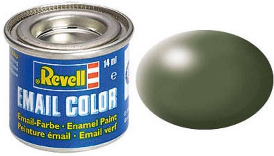 Revell #361 Olive Green Satin RAL6003 Enamel 14ml Verf potje