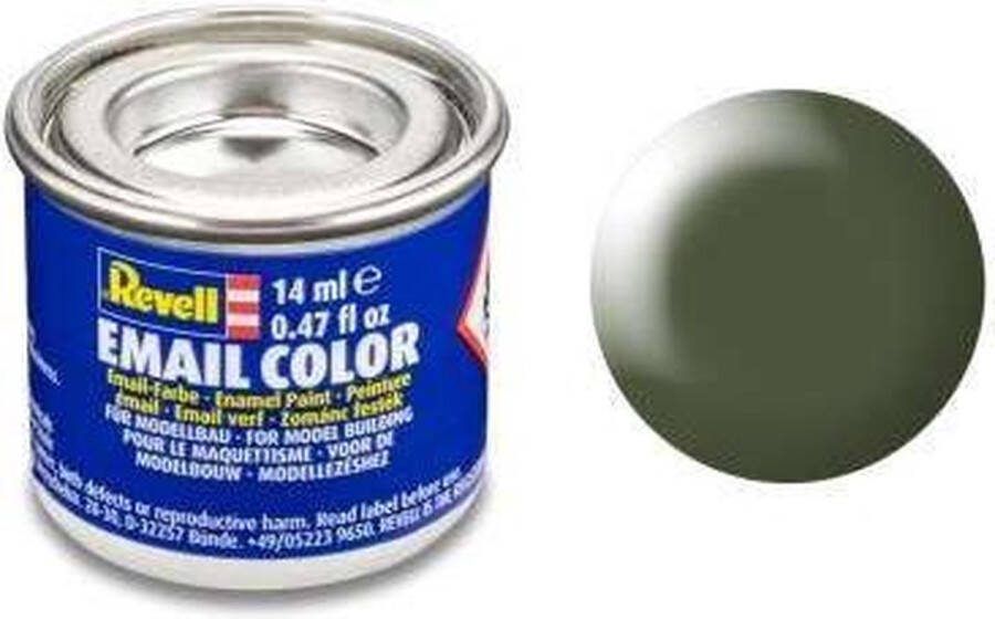 Revell #361 Olive Green Satin RAL6003 Enamel 14ml Verf potje
