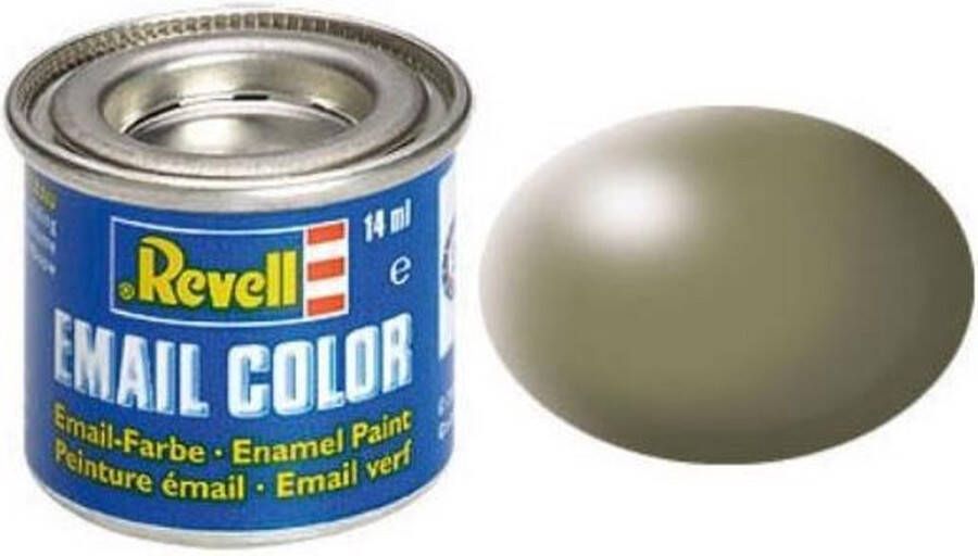 Revell #362 Greyish Green Satin RAL6013 Enamel 14ml Verf potje