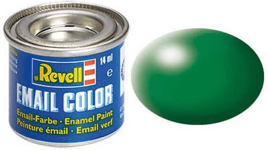 Revell #364 Leaf Green Satin RAL6001 Enamel 14ml Verf potje