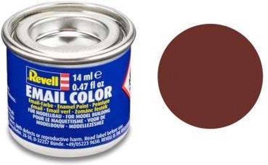 Revell #37 Reddish Brown (Dakpanrood) Matt RAL3009 Enamel 14ml Verf potje