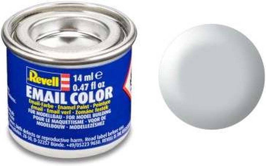 Revell #371 Light Grey Satin RAL7035 Enamel 14ml Verf potje