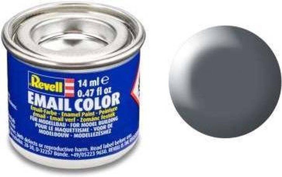 Revell #378 Dark Grey Satin RAL7012 Enamel 14ml Verf potje