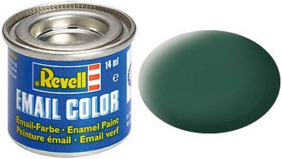 Revell #39 Dark Green Matt Enamel 14ml Verf potje