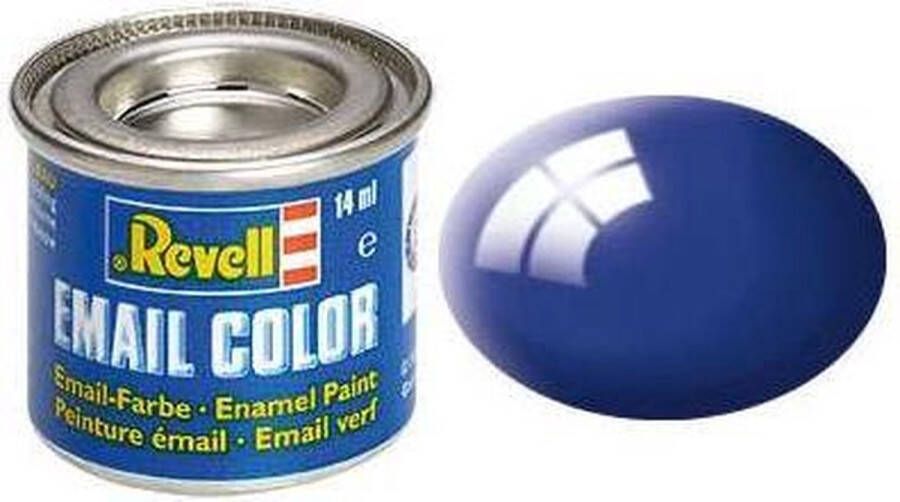 Revell #51 Ultramarine Blue Gloss RAL5002 Enamel 14ml Verf potje