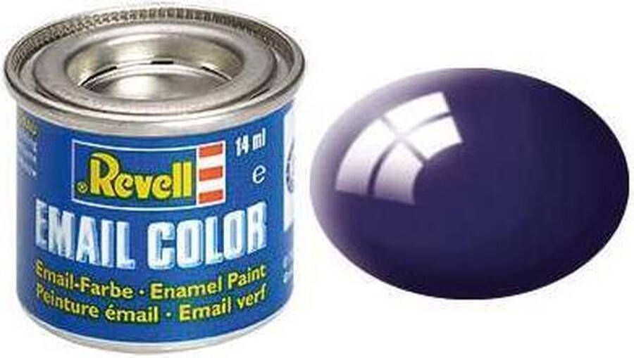 Revell #54 Night Blue Gloss RAL5022 Enamel 14ml Verf potje