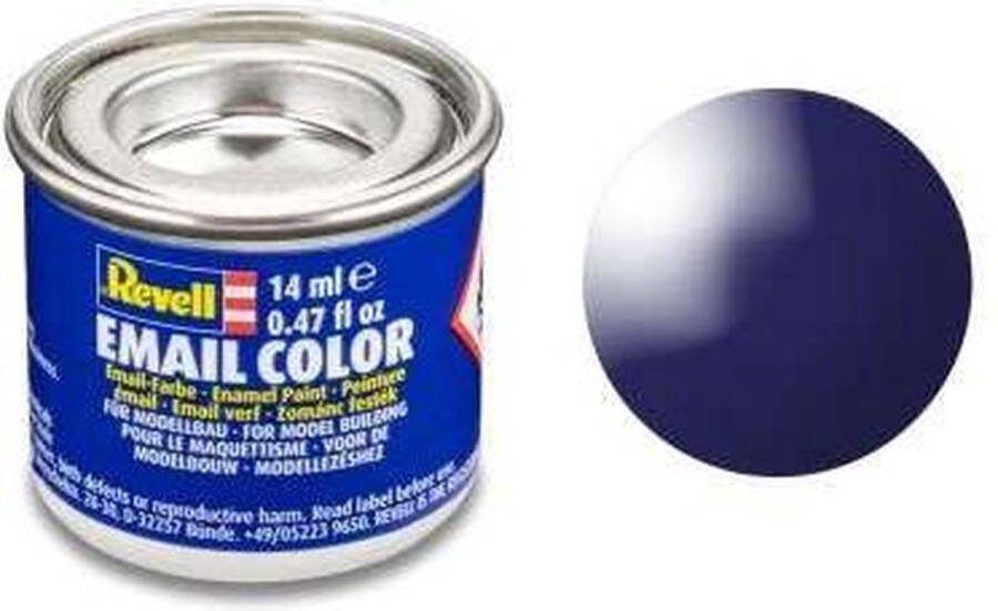 Revell #54 Night Blue Gloss RAL5022 Enamel 14ml Verf potje