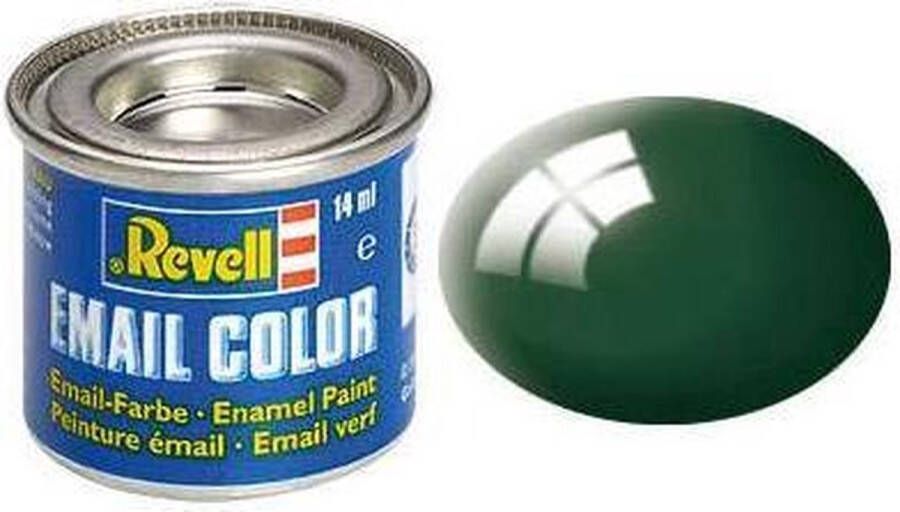 Revell #62 Moss Green Gloss RAL6005 Enamel 14ml Verf potje