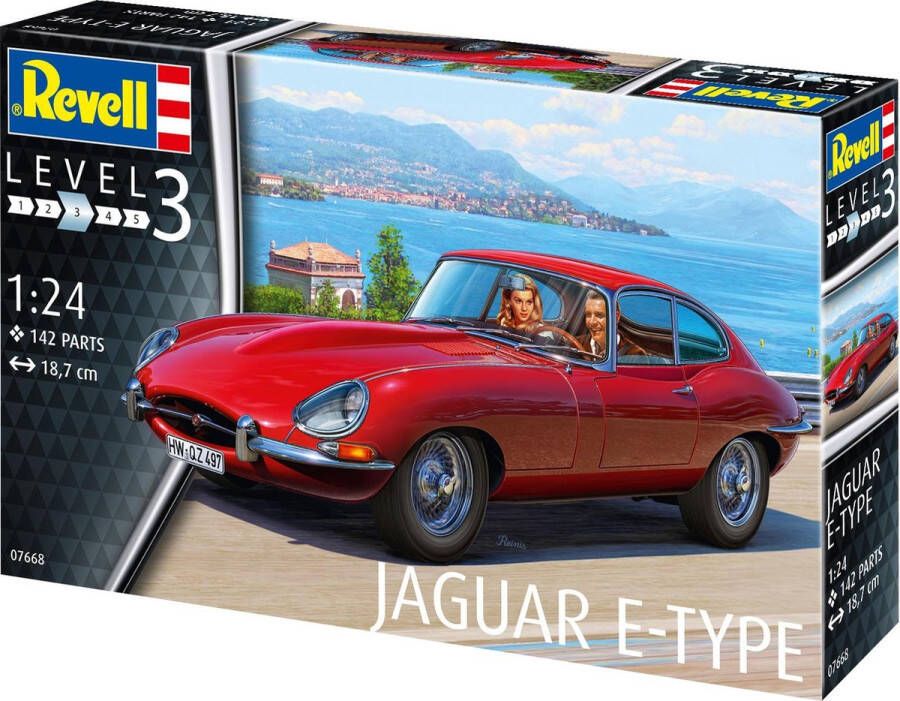 Revell 1:24 67668 Jaguar E-Type (Coupé) Model Set Plastic Modelbouwpakket