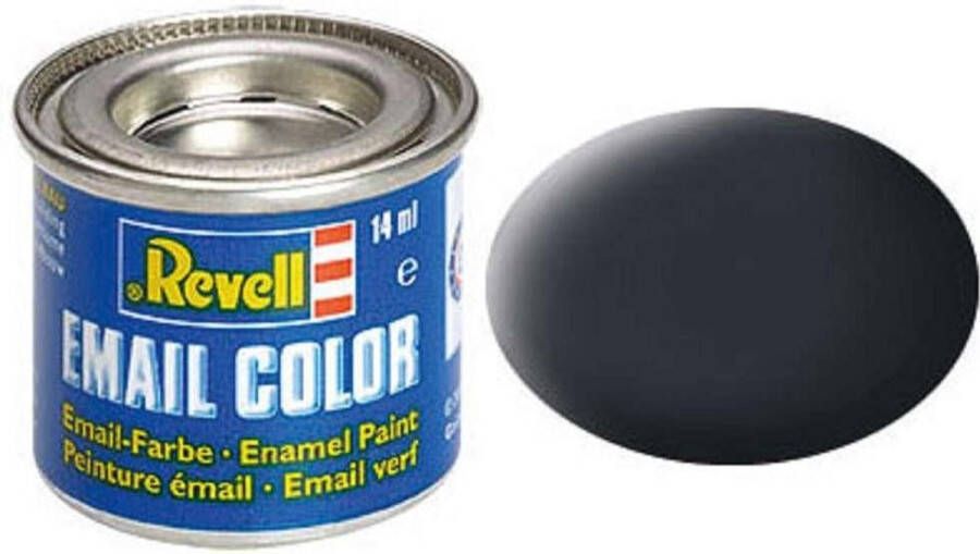 Revell #9 Anthracite Grey Matt RAL7021 Enamel 14ml Verf potje