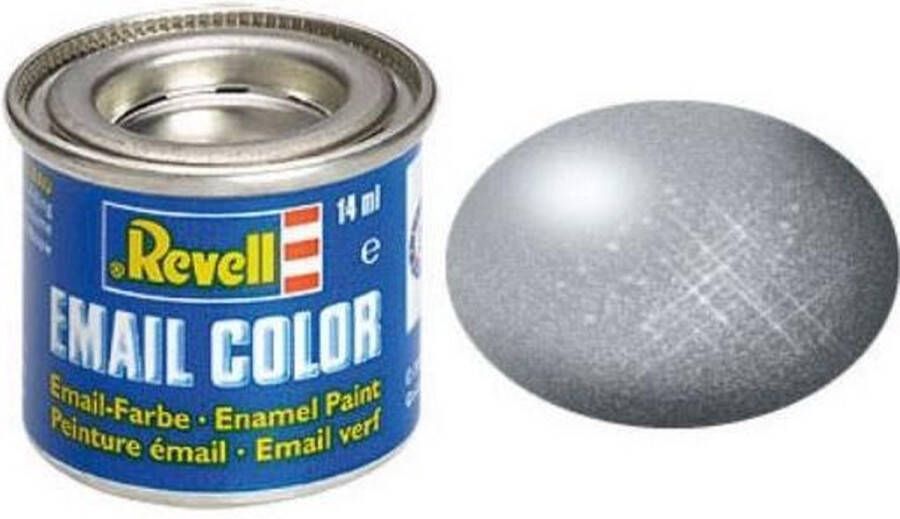 Revell #91 Steel (Ijzer) Metallic Enamel 14ml Verf potje