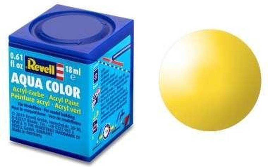 Revell Aqua #12 Yellow Gloss RAL1018 Acryl 18ml Verf potje
