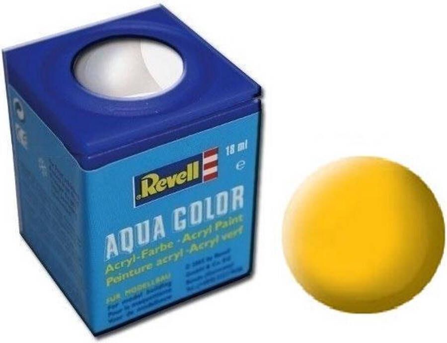 Revell Aqua #15 Yellow Matt RAL1017 Acryl 18ml Verf potje