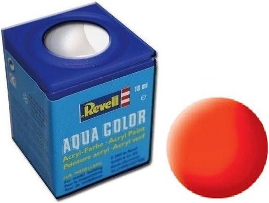Revell Aqua #25 Luminous Orange Matt RAL2005 Acryl 18ml Verf potje