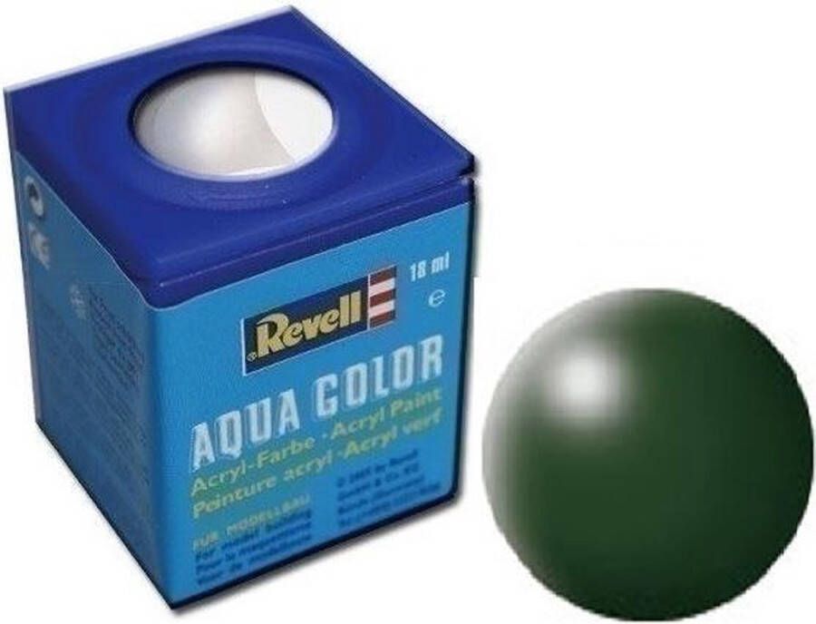 Revell Aqua #363 Dark Green Satin RAL6020 Acryl 18ml Verf potje