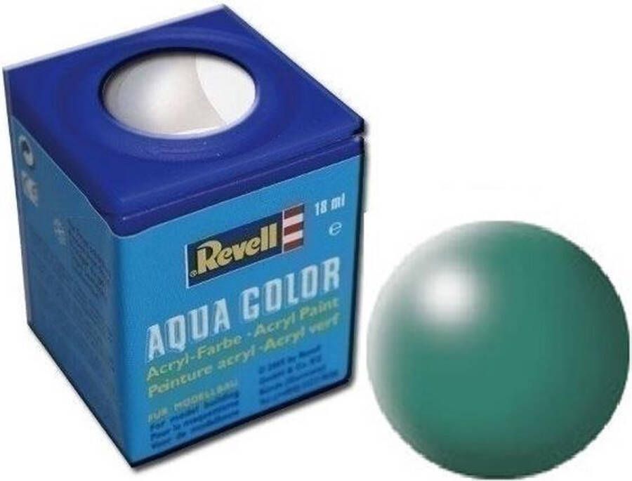 Revell Aqua #365 Patina Green Satin RAL6000 Acryl 18ml Verf potje