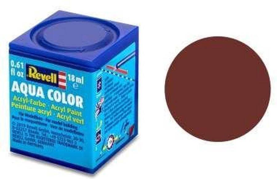 Revell Aqua #37 Reddish Brown (Dakpanrood) Matt RAL3009 Acryl 18ml Verf potje