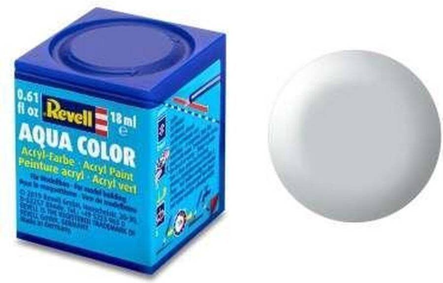 Revell Aqua #371 Light Grey Satin RAL7035 Acryl 18ml Verf potje