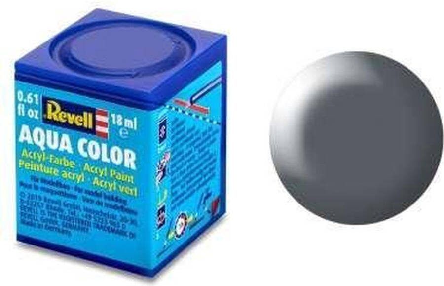 Revell Aqua #378 Dark Grey Satin Acryl 18ml Verf potje