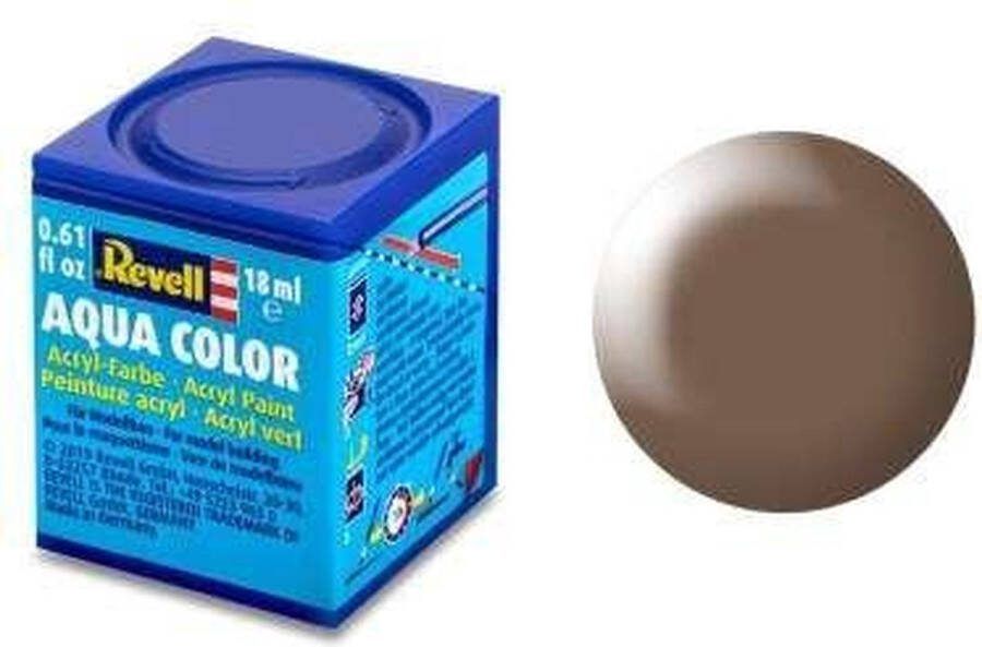 Revell Aqua #381 Brown Satin RAL8025 Acryl 18ml Verf potje
