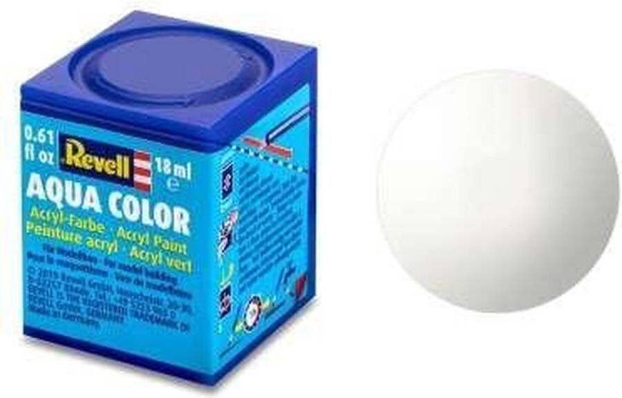 Revell Aqua #4 White Gloss RAL9010 Acryl 18ml Verf potje