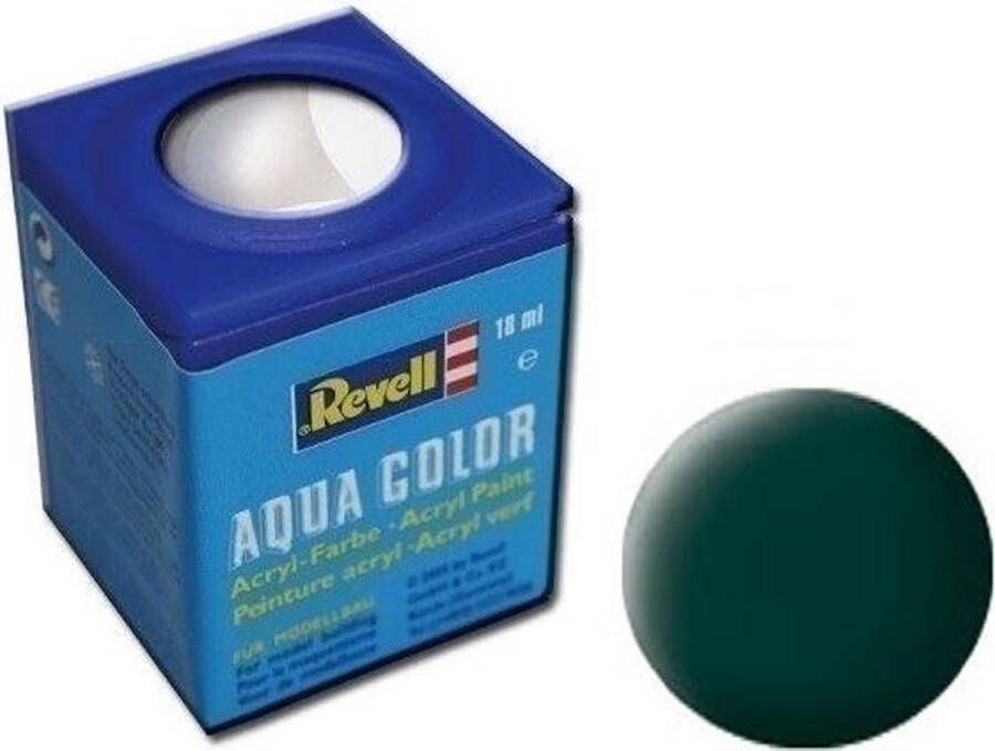 Revell Aqua #40 Black Green Matt Acryl 18ml Verf potje