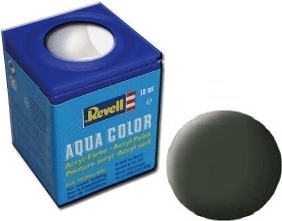 Revell Aqua #42 Olive Yellow Matt Acryl 18ml Verf potje