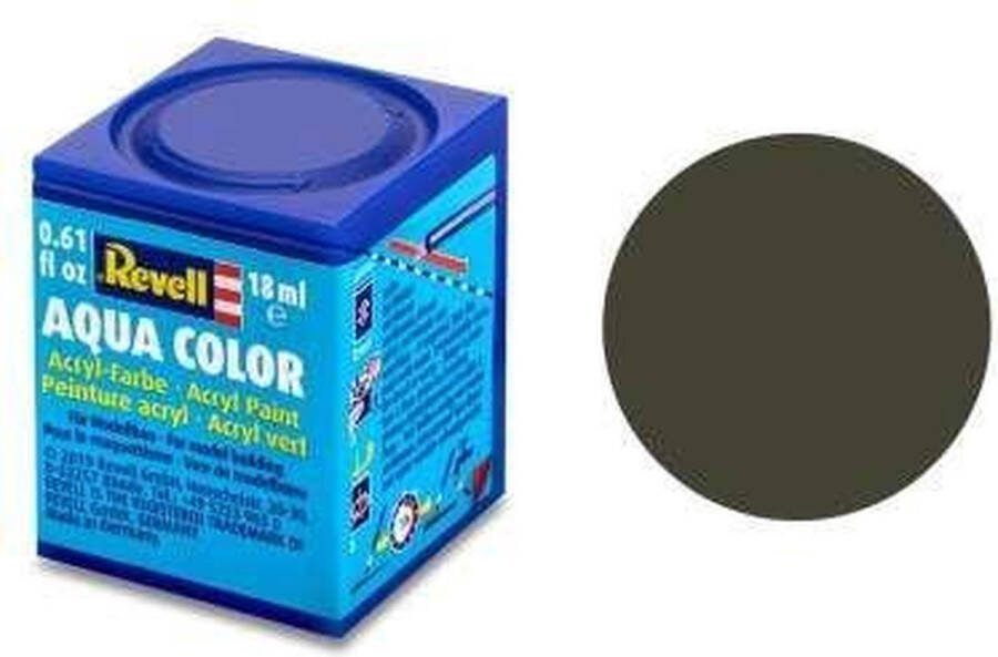 Revell Aqua #42 Olive Yellow Matt Acryl 18ml Verf potje