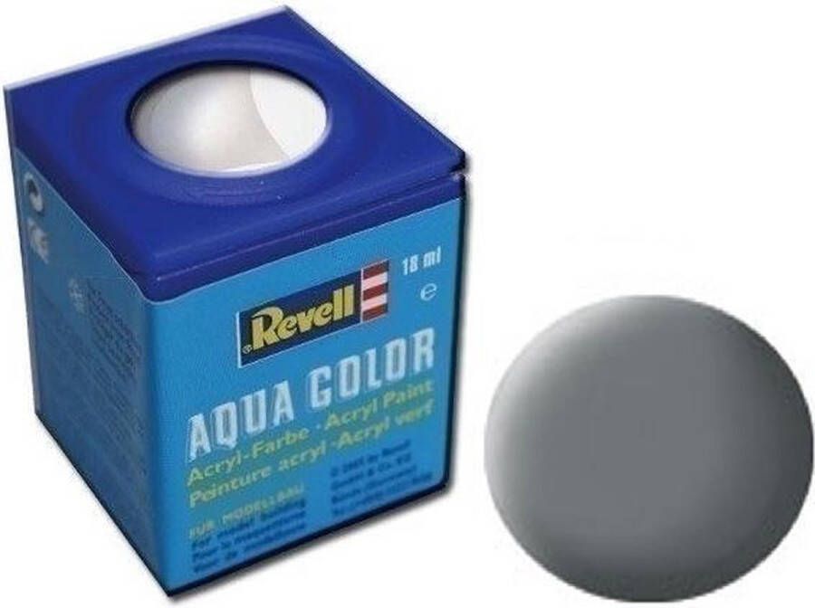 Revell Aqua #47 Mouse Grey Matt RAL7005 Acryl 18ml Verf potje