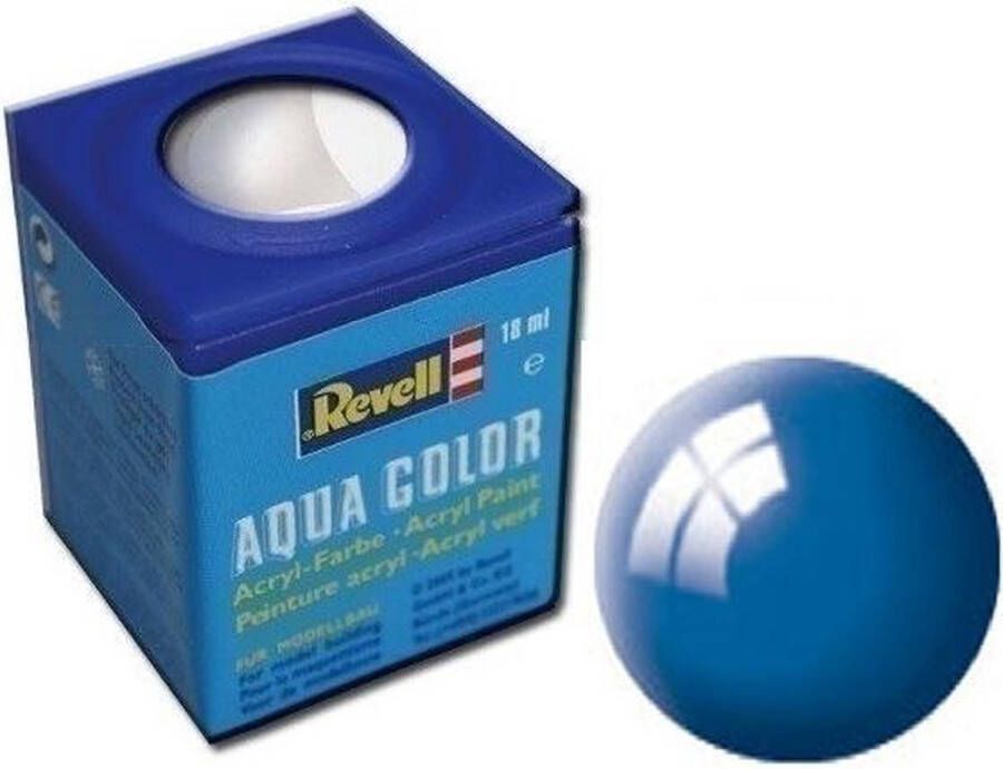 Revell Aqua #52 Blue Gloss RAL5005 Acryl 18ml Verf potje