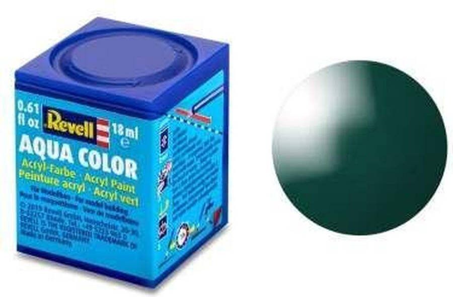 Revell Aqua #62 Moss Green Gloss RAL6005 Acryl 18ml Verf potje