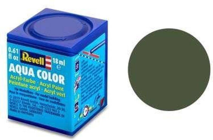 Revell Aqua #65 Bronze Green Matt RAL6031 Acryl 18ml Verf potje